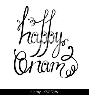 Onam Zitat Design Stock Vektor