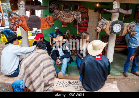 Rodeo ist ein beliebter Zeitvertreib in Mato Grosso Do Sul, Stadt Bonito, Brasilien Stockfoto