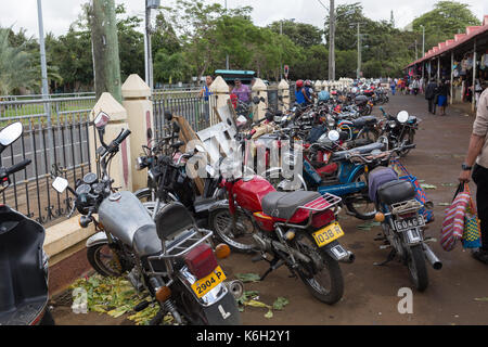 Zentrale Flacq Sonntag shopping Markt, Mauritius Stockfoto