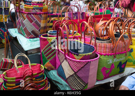 Zentrale Flacq Sonntag shopping Markt, Mauritius Stockfoto