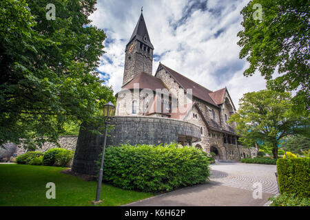 Kirche von St. Nikolaus in Balzers, Liechtenstein Stockfoto