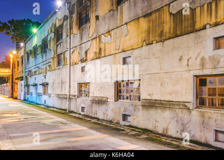 TAIPEI, Taiwan - 11. Juli: Dies ist eine Nacht von Sicht von huashan Creative Park alte Architektur 1914 am 11. Juli 2017 in Taipei Stockfoto