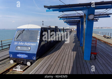 Southend Pier, Southend-on-Sea, Essex, England, Vereinigtes Königreich, Großbritannien Stockfoto