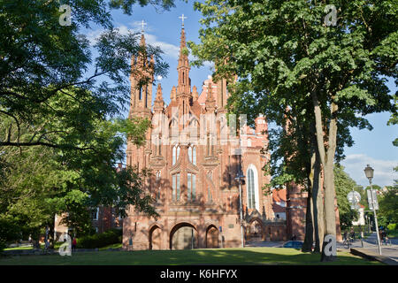 St. Anna Kirche, Vilnius, Litauen Stockfoto