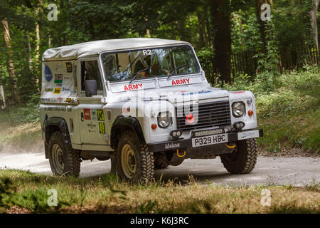 1994 Land Rover Wolf XD Streitkräfte Rally Team am 2017 Goodwwod Festival der Geschwindigkeit, Sussex, UK. Stockfoto