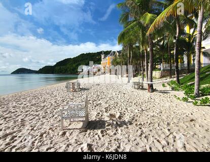 Die Bai Khem Strand ist einer der schönsten Strände der Insel Phu Quoc, Vietnam Stockfoto