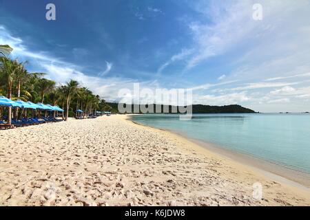 Die Bai Khem Strand ist einer der schönsten Strände der Insel Phu Quoc, Vietnam Stockfoto