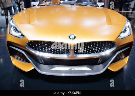 BMW Concept Z4 wurde während der 67. Internationalen Automobil-Ausstellung (IAA) in Frankfurt, Deutschland, am Dienstag, September 12th, 2017 präsentiert. (CTK Photo/ReneFluger Stockfoto