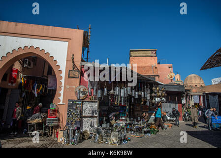 Souk Place Rahba Kedima in Marrakesch, Marokko Stockfoto