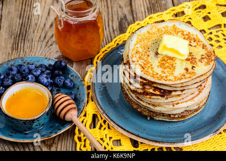 Pfannkuchen für Thanksgiving Dinner. Studio Foto Stockfoto