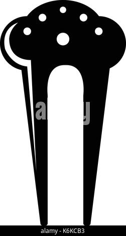 Haar fix-clip-Symbol, einfachen Stil Stock Vektor