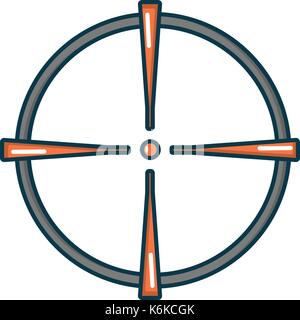 Paintball Anblick Symbol, Cartoon Stil Stock Vektor