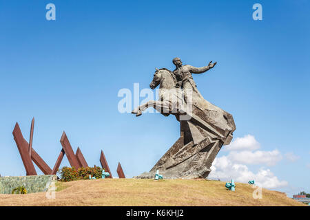 Antonio Maceo Denkmal, Plaza De La Revolucion, Monument nationaler Held General Antonio Maceo Grajales in Santiago de Cuba, Kuba zu mulatto Stockfoto