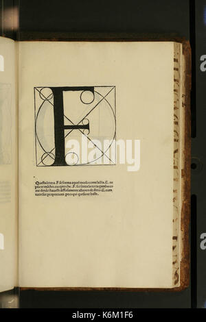 De Divina proportione F Stockfoto