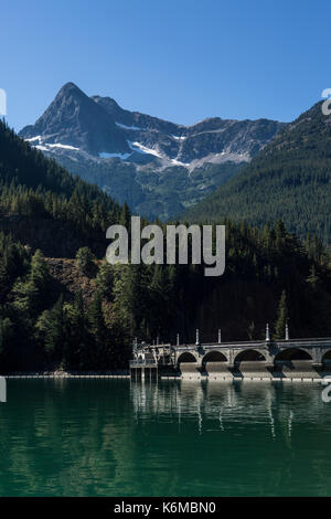 Diablo Lake im Staat Washington. Stockfoto