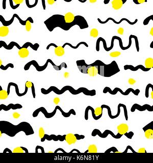 Einfaches elegantes Nahtlose handgefertigte Muster Stock Vektor