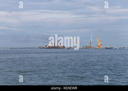 Deep Sea Port auf See in Chonburi, Thailand. Stockfoto