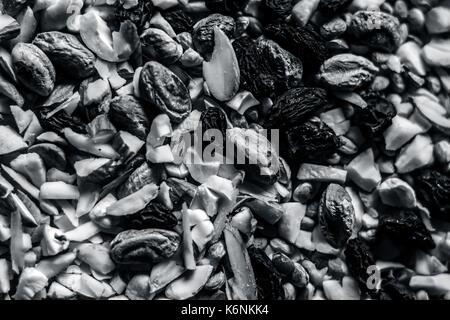 In der Nähe von trockenen Früchten. Stockfoto