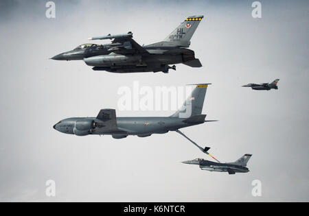 US Air Force F-16 Vipern Ausbildung Flug Stockfoto