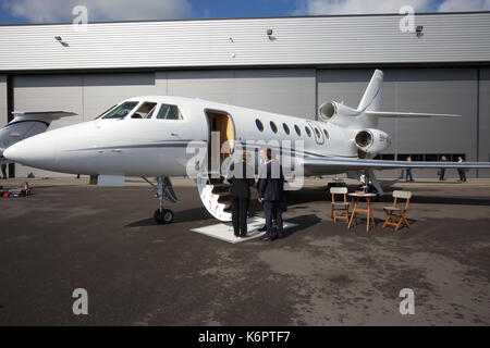 An der Air Charter Expo 2017 am Flughafen London Biggin Hill Stockfoto