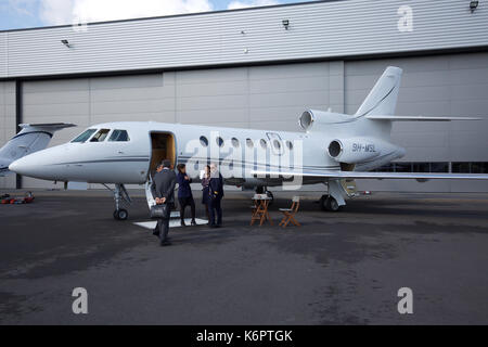 An der Air Charter Expo 2017 am Flughafen London Biggin Hill Stockfoto