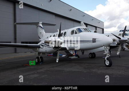 An der Air Charter Expo 2017 am Flughafen London Biggin Hill Stockfoto