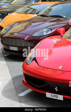 Monte Carlo, Monaco - 28. Mai 2016: schöne exotische Autos in der Straße von Monte-Carlo Monaco Stockfoto