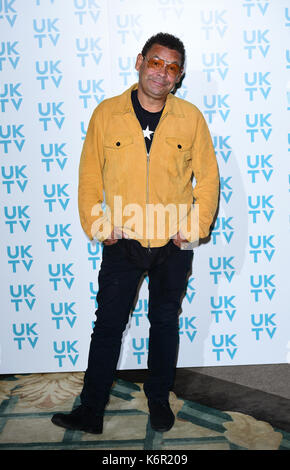 Craig Charles ankommen für die uktv Live neue Saison starten im Claridge's Hotel, London. Stockfoto