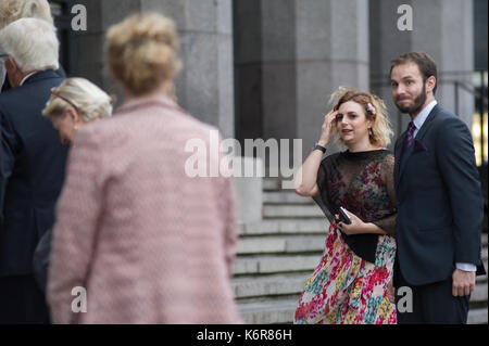 Stockholm, Schweden, 12. September 2017. Bei der Eröffnung des Reichstags. Tonights Konzert in Stockholm Concert Hall, aufgrund der Eröffnung des Reichstags. Paula Bieler (sd). Credit: barbro bergfeldt/alamy leben Nachrichten Stockfoto