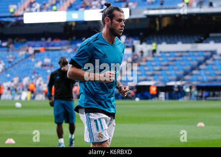 Madrid, Spanien. 14 Sep, 2017. Gareth Bale (11) von Real Madrid Spieler. UCL Champions League zwischen Real Madrid gegen Apoel im Santiago Bernabeu in Madrid, Spanien, 13. September 2017. Credit: Gtres Información más Comuniación auf Linie, S.L./Alamy leben Nachrichten Stockfoto