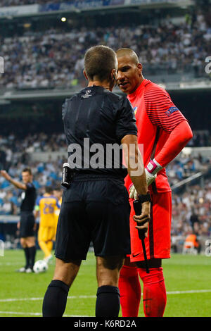 Madrid, Spanien. 14 Sep, 2017. Boy Waterman (99) von apoel-Player. UCL Champions League zwischen Real Madrid gegen Apoel im Santiago Bernabeu in Madrid, Spanien, 13. September 2017. Credit: Gtres Información más Comuniación auf Linie, S.L./Alamy leben Nachrichten Stockfoto