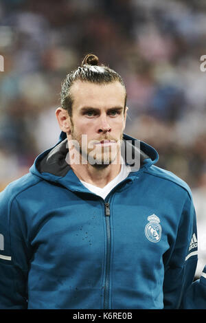 Madrid, Spanien. 13 Sep, 2017. Gareth Bale (mittelfeldspieler; Real Madrid) in Aktion während der UEFA Champions League Spiel zwischen Real Madrid und Apoel FC auf Santiago Bernabeu am 13. September 2017 in Madrid Credit: Jack Abuin/ZUMA Draht/Alamy leben Nachrichten Stockfoto