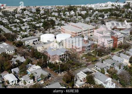 Duck Key, FL, USA. 13 Sep, 2017. Key West nach dem Hurrikan Irma kam durch die touristische Stadt. Mike Stocker, Südflorida Sonne-Hinweissymbol Credit: Sonne-hinweissymbol/ZUMA Draht/Alamy leben Nachrichten Stockfoto