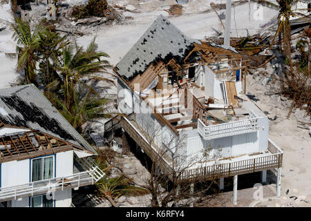 Duck Key, Florida, USA. 13 Sep, 2017. Ein Haus, das zerstört wurde nach dem Hurrikan Irma schlagen die Florida Keys. Credit: Sonne-hinweissymbol/ZUMA Draht/Alamy leben Nachrichten Stockfoto