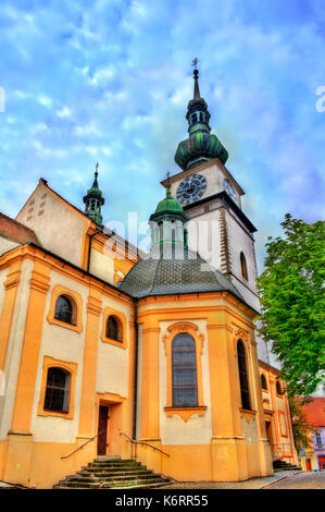 St. Martin Kirche in Třebíč, Tschechien Stockfoto