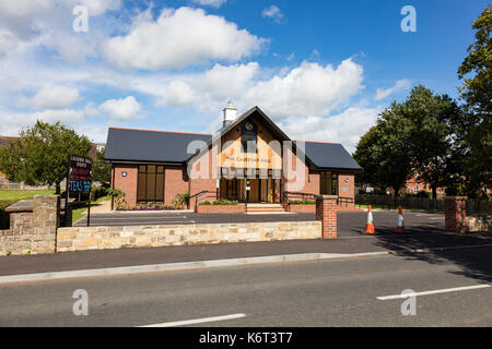Das neue Dorf Halle bei Chiddingstone Causeway, Tonbridge, Kent, Großbritannien Stockfoto