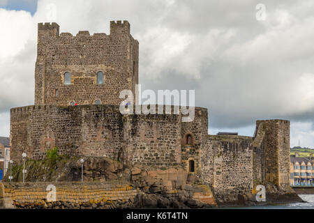 Carrickfergus Castle, Norman Irish Castle in Nordirland. Stockfoto