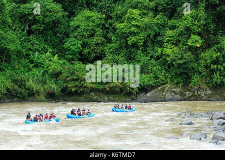 Costa Rica, Provinz Limon Limon, Rio Pacuare Tal, Pacuare Lodge, Rio Pacuare Rafting Stockfoto