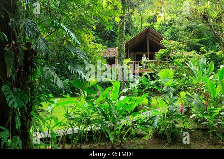 Costa Rica, Provinz Limon Limon, Pacuare Lodge Stockfoto