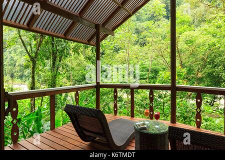 Costa Rica, Provinz Limon Limon, Pacuare Lodge Stockfoto