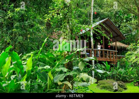 Costa Rica, Provinz Limon Limon, Pacuare Lodge Stockfoto