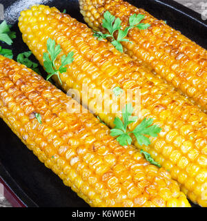 Maiskolben Gegrillter Mais Stockfoto