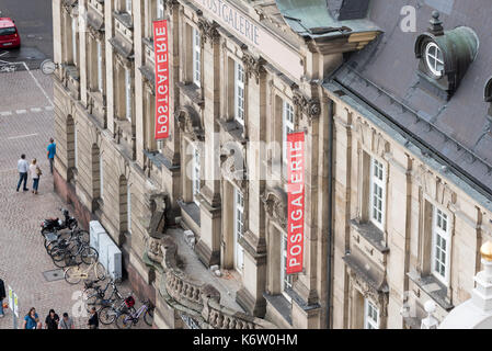 Speyer, GER, Rheinland-Pfalz - September 02, Speyer von oben, Altpörtel Aussichtsplattform . Im Bild: Blick auf die Postgalerie . Stockfoto