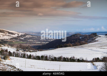 Views um cnoc Mor in der Nähe von Strathpeffer in den schottischen Highlands Stockfoto