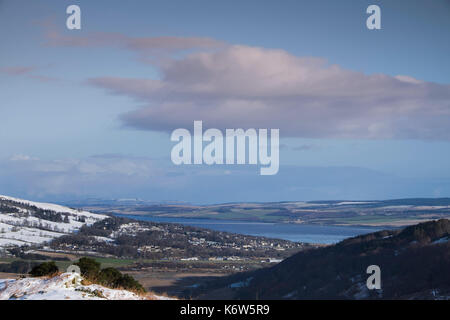 Views um cnoc Mor in der Nähe von Strathpeffer in den schottischen Highlands Stockfoto