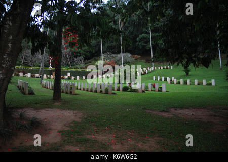 Der Soldatenfriedhof in Kandy, Sri Lanka Stockfoto