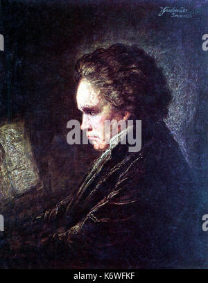 BEETHOVEN, Ludwig van - durch W Fassbender deutsche Komponist 1770-1827 Stockfoto