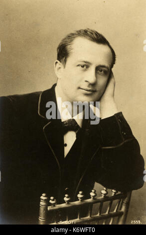 Alexander Siloti portrait Rachmaninows Cousin, R Mutter drängte ihn nach Moskau Konservatorium zu schicken. Russische Pianist und Dirigent (1863-1945) Stockfoto