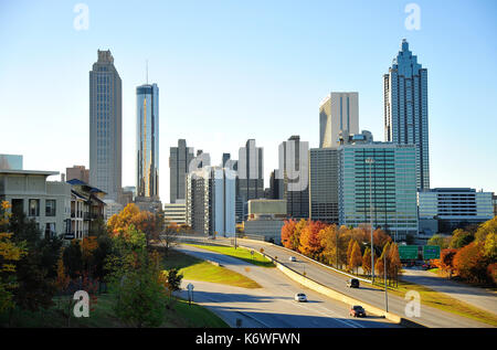 Skyline mit Wolkenkratzern, Atlanta, Georgia, USA Stockfoto