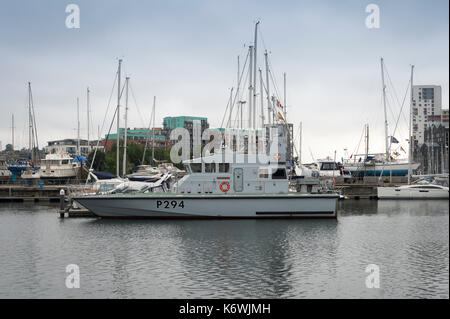 HMS Trompeter, Archer-Klasse, patrol Schiff, in Ipswich Suffolk, GROSSBRITANNIEN GÜNSTIG Stockfoto